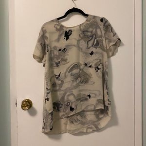 Wilfred Floral Short Sleeve Blouse